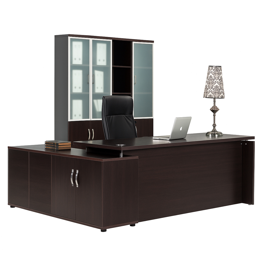 L-Shaped Executive Office Desk #12 - Image 2