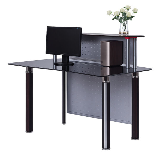 Glass Top Reception Desk #7