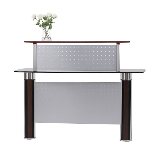 Compact Metal Reception Desk #6