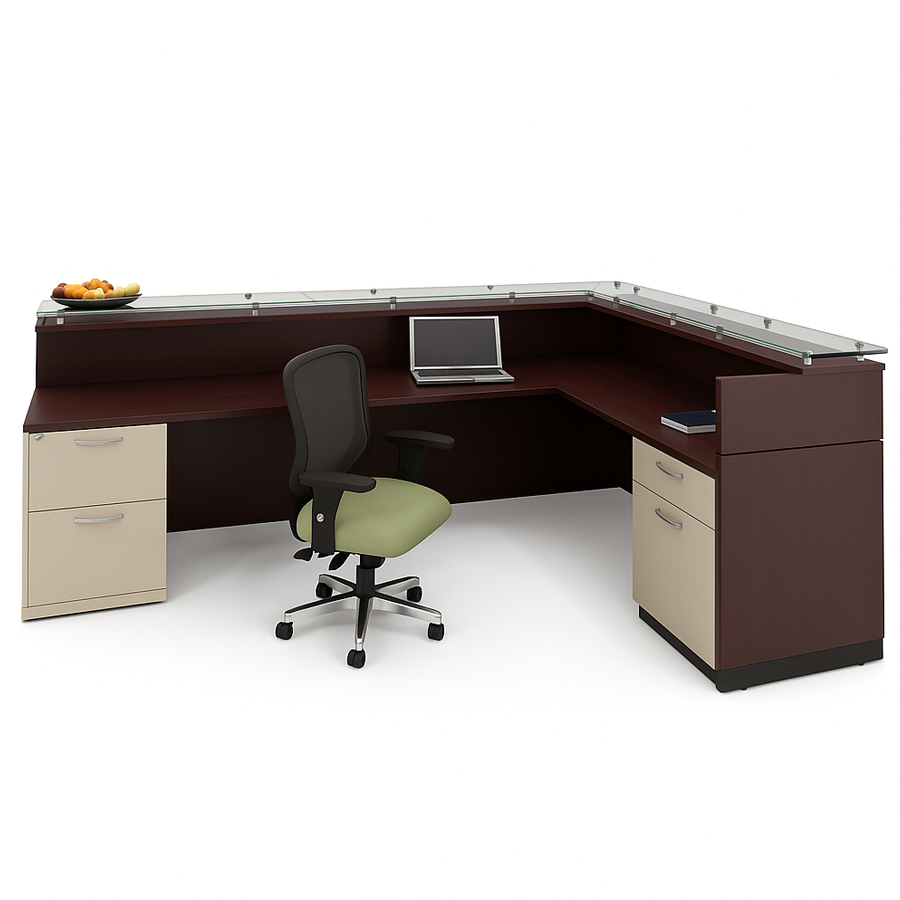 L-Shaped Reception Desk #1