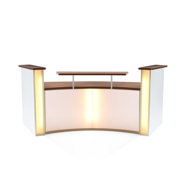 Illuminated Curved Reception Desk #19