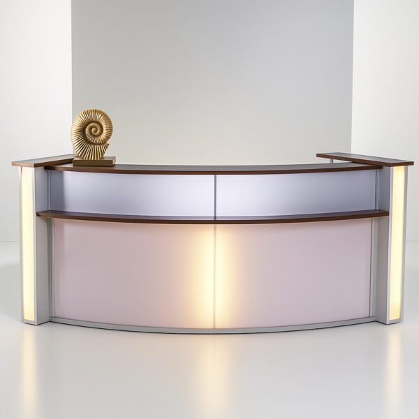 Illuminated Curved Reception Desk #15