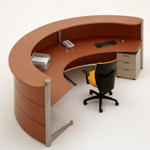 Curved Reception Desk #4