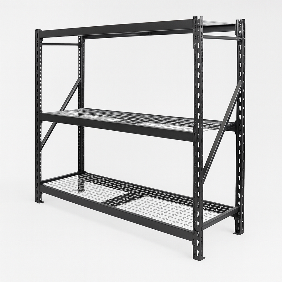 Heavy-Duty Black Warehouse Rack #1