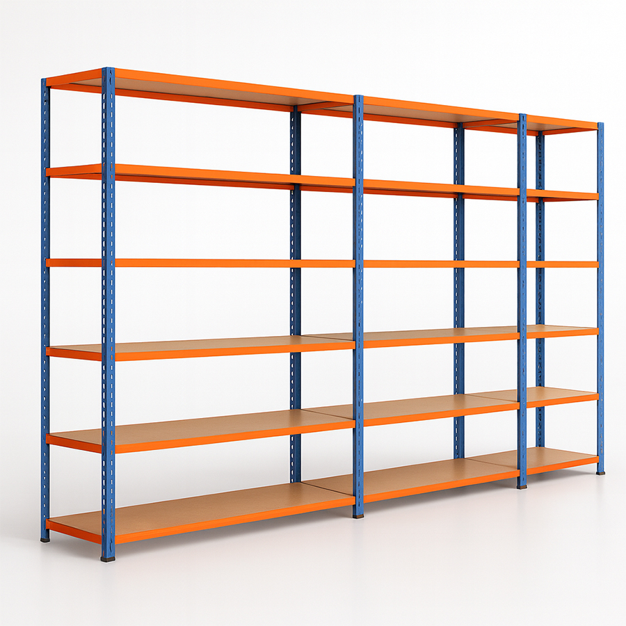 Heavy-Duty Industrial Storage Rack – 3-Bay Metal Shelving Unit #7