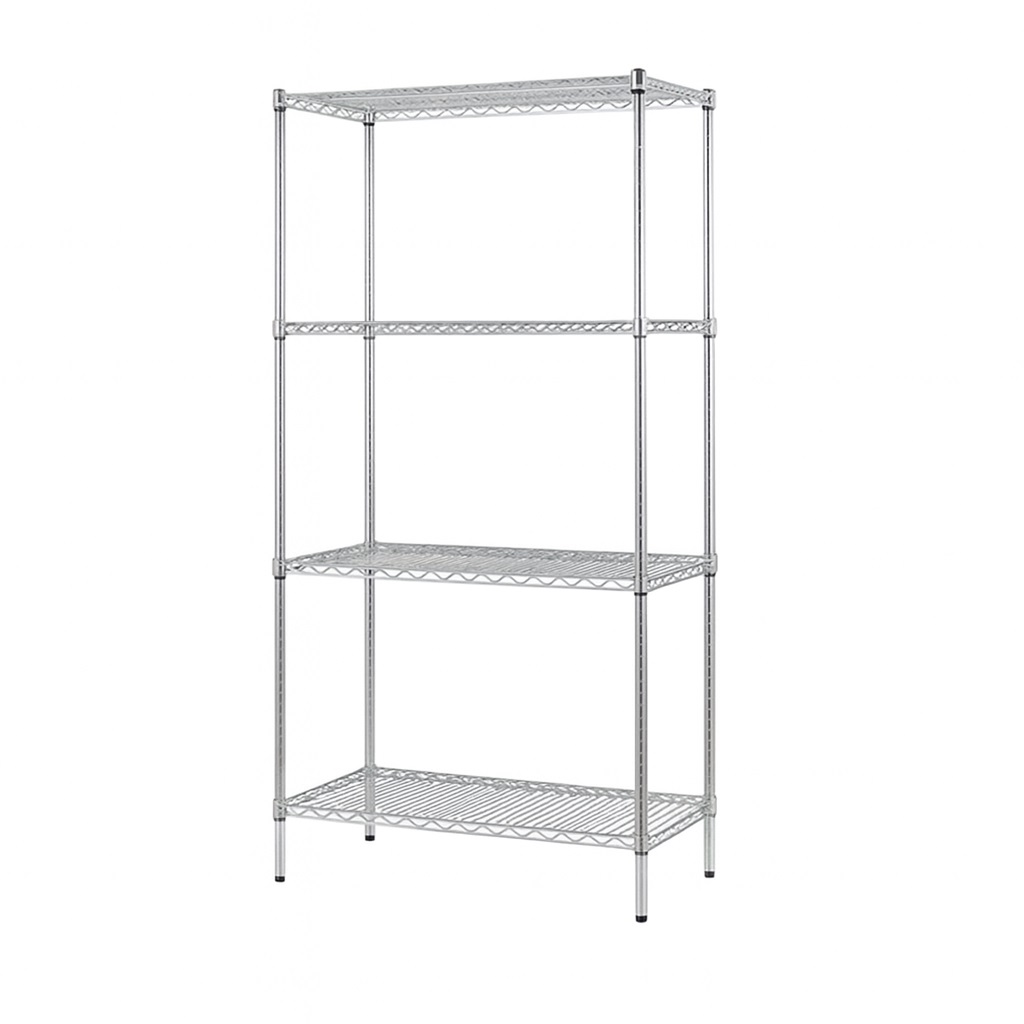 Light-Duty 4-Tier Metal Storage Rack #8