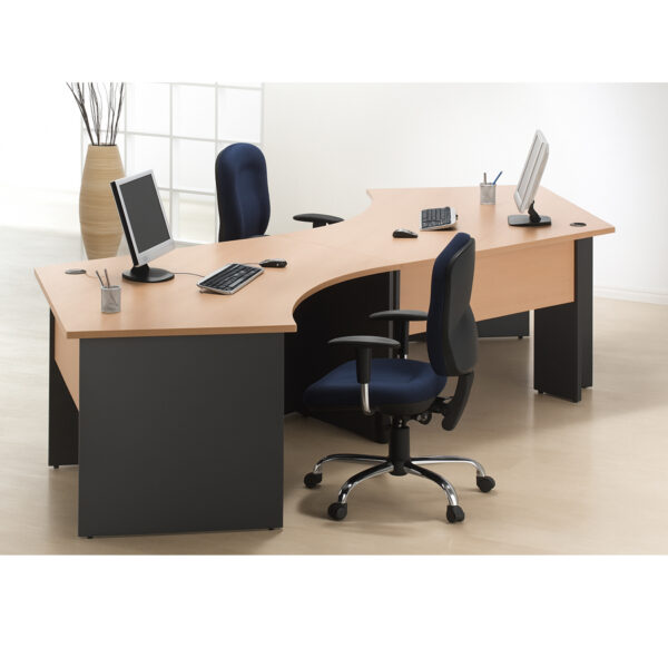 2-Seater Modular Wave Workstation #50