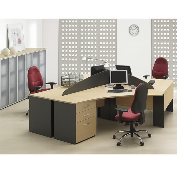 4-Person Cluster Workstation Desk #46