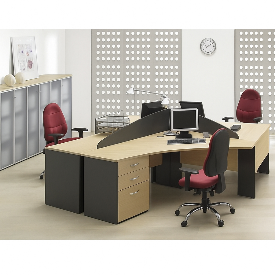 4-Person Cluster Workstation Desk #46
