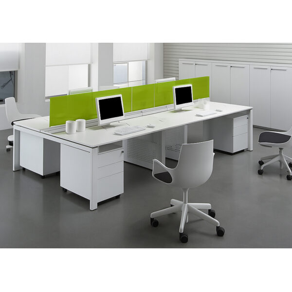 4-Person Linear Bench Workstation #43
