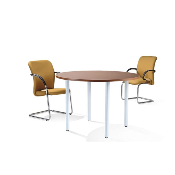 Round Wooden Meeting Table #16