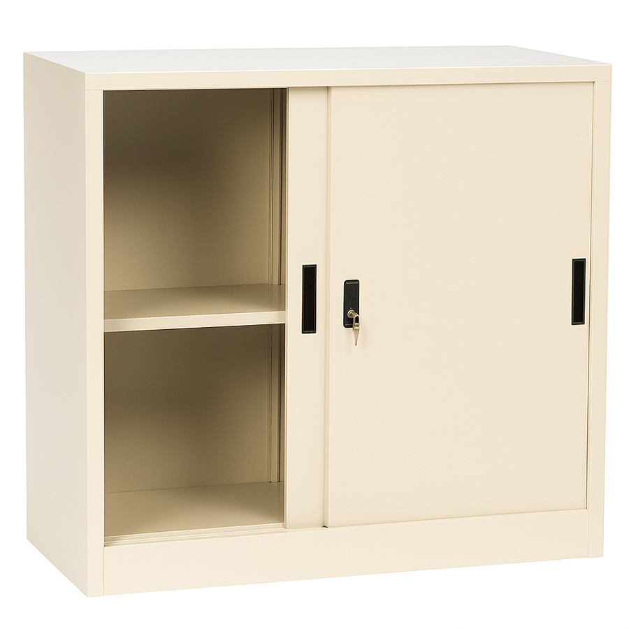 Metal Storage Cabinet with Sliding Doors #8