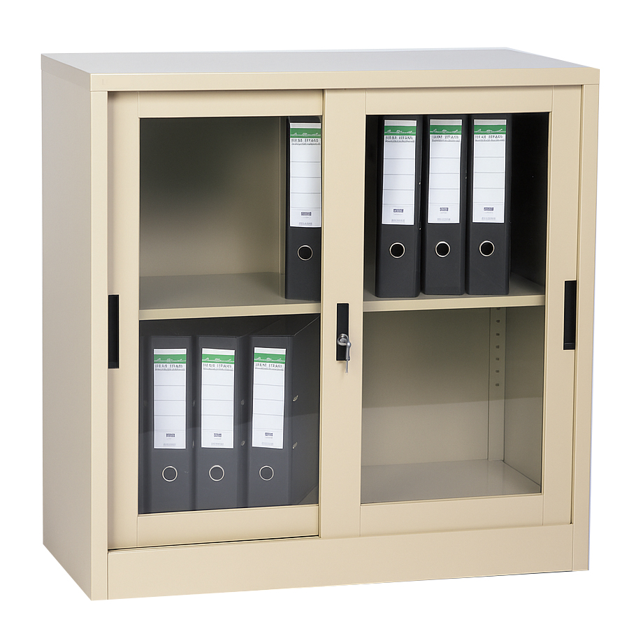 Metal Storage Cabinet with Glass #7