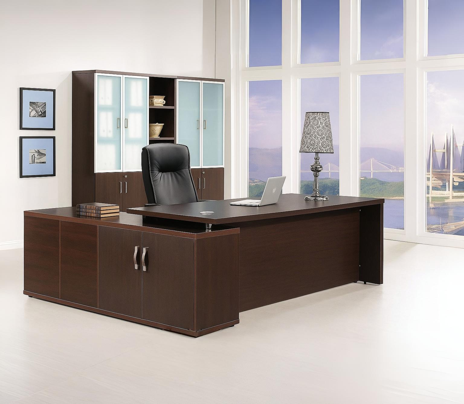 L-Shaped Executive Office Desk #12