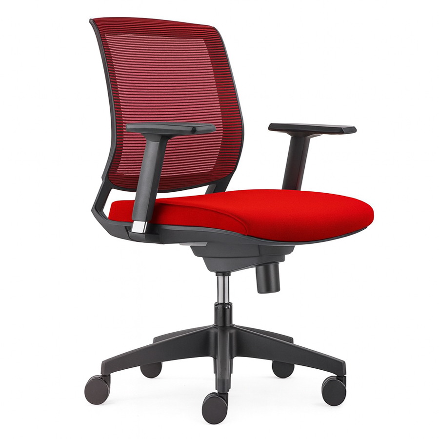 Mesh Office Chair – Red #24